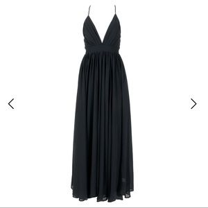 Formal maxi black dress